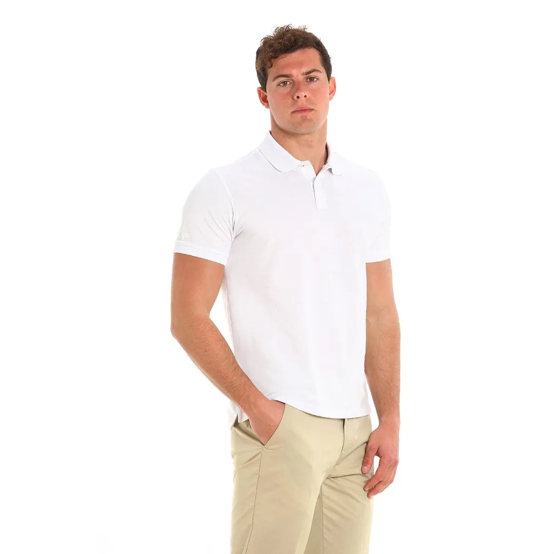 Slam Deck Organic Pique Polo White