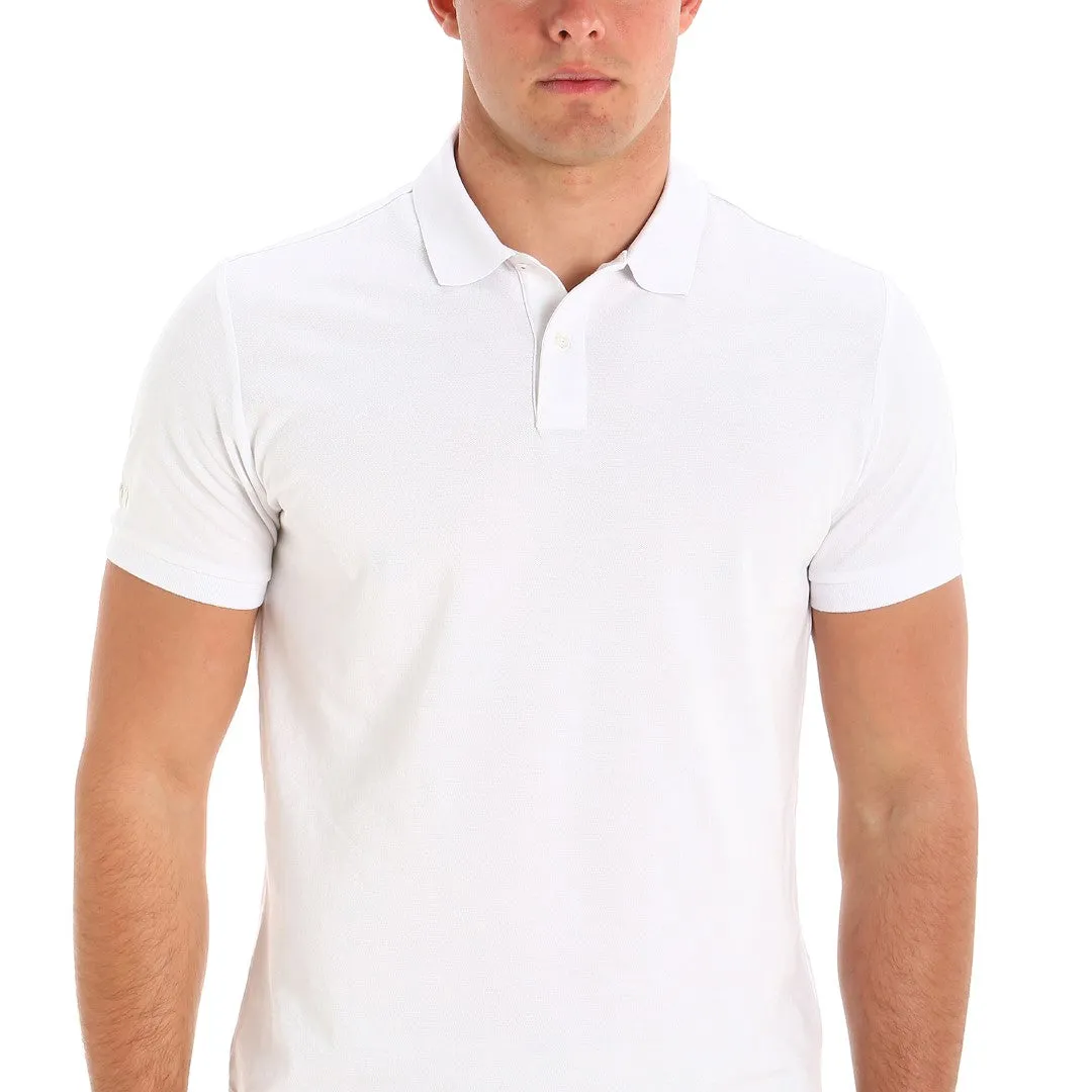 Slam Deck Organic Pique Polo White