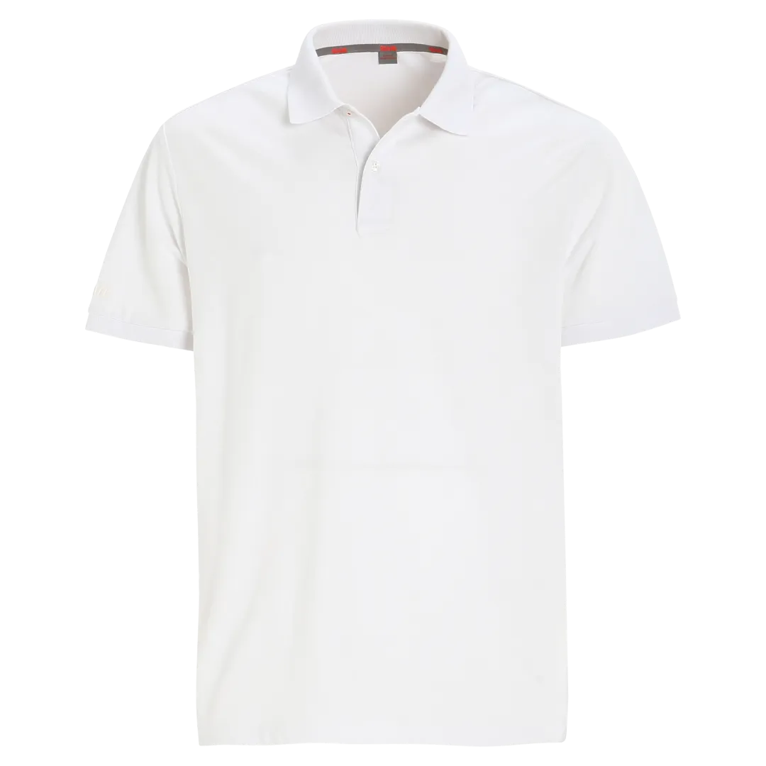 Slam Deck Organic Pique Polo White