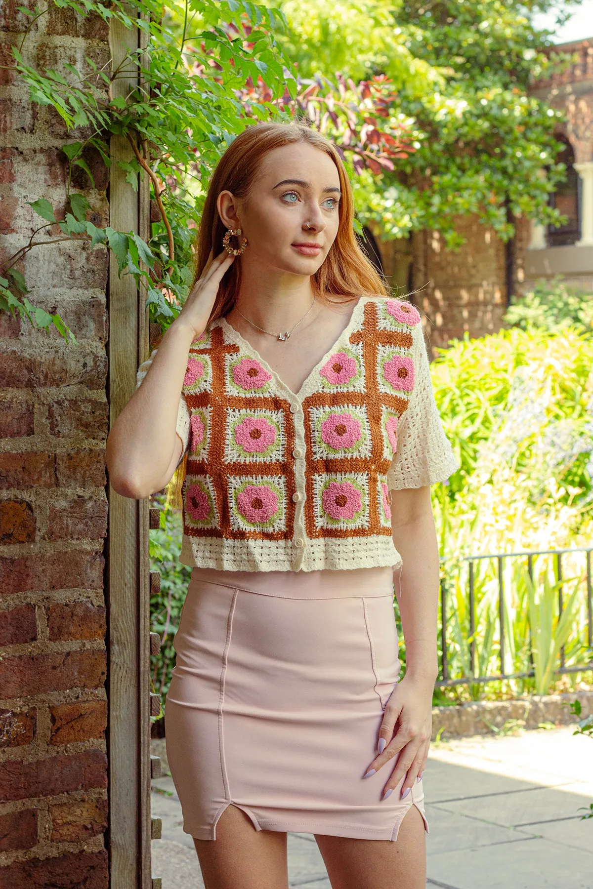 Slit Mini Pencil Skirt