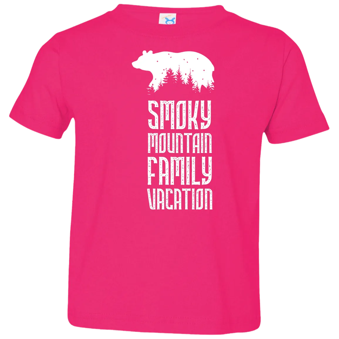 Smoky Mountain Family Vacation Bear (White) - Toddler T-Shirt