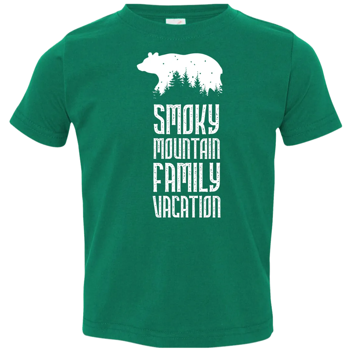 Smoky Mountain Family Vacation Bear (White) - Toddler T-Shirt