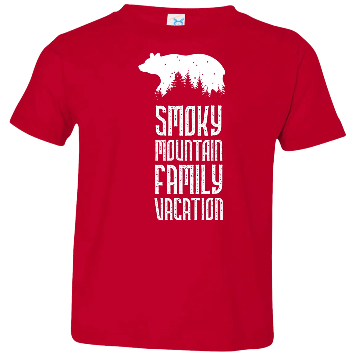 Smoky Mountain Family Vacation Bear (White) - Toddler T-Shirt