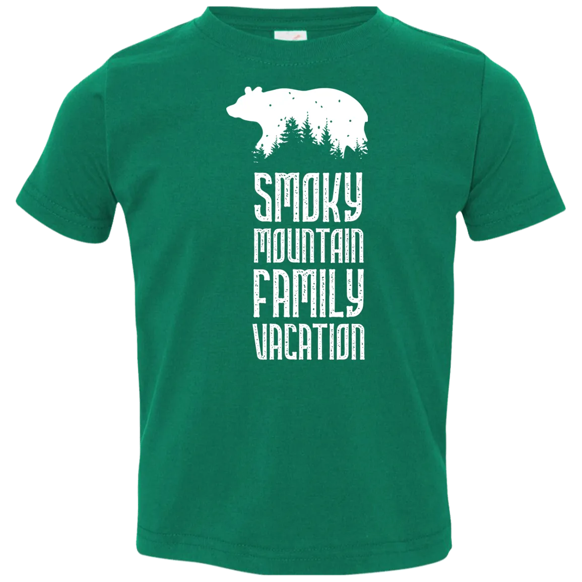 Smoky Mountain Family Vacation Bear (White) - Toddler T-Shirt