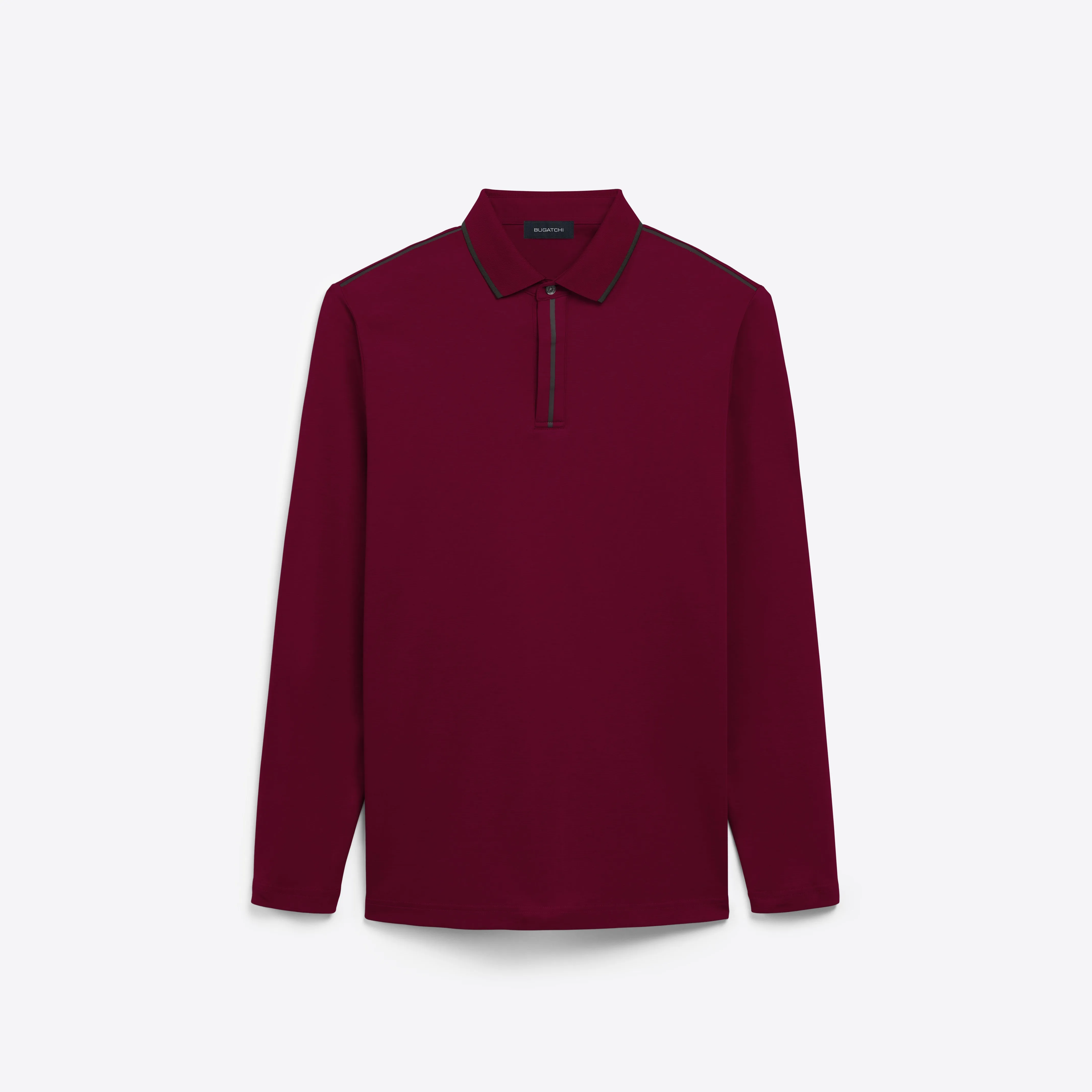 Solid Heather Long Sleeve Polo