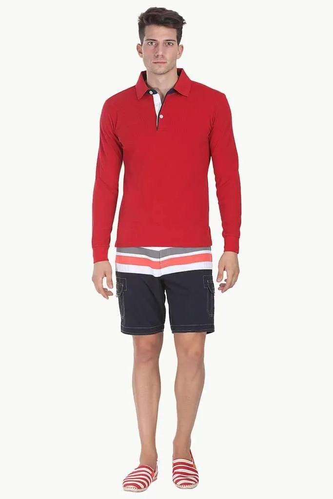 Solid Short Sleeve Cotton Pique Polo
