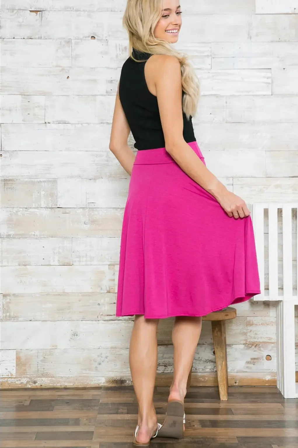 Solid Yoga Waistband Skirts | 4 colors