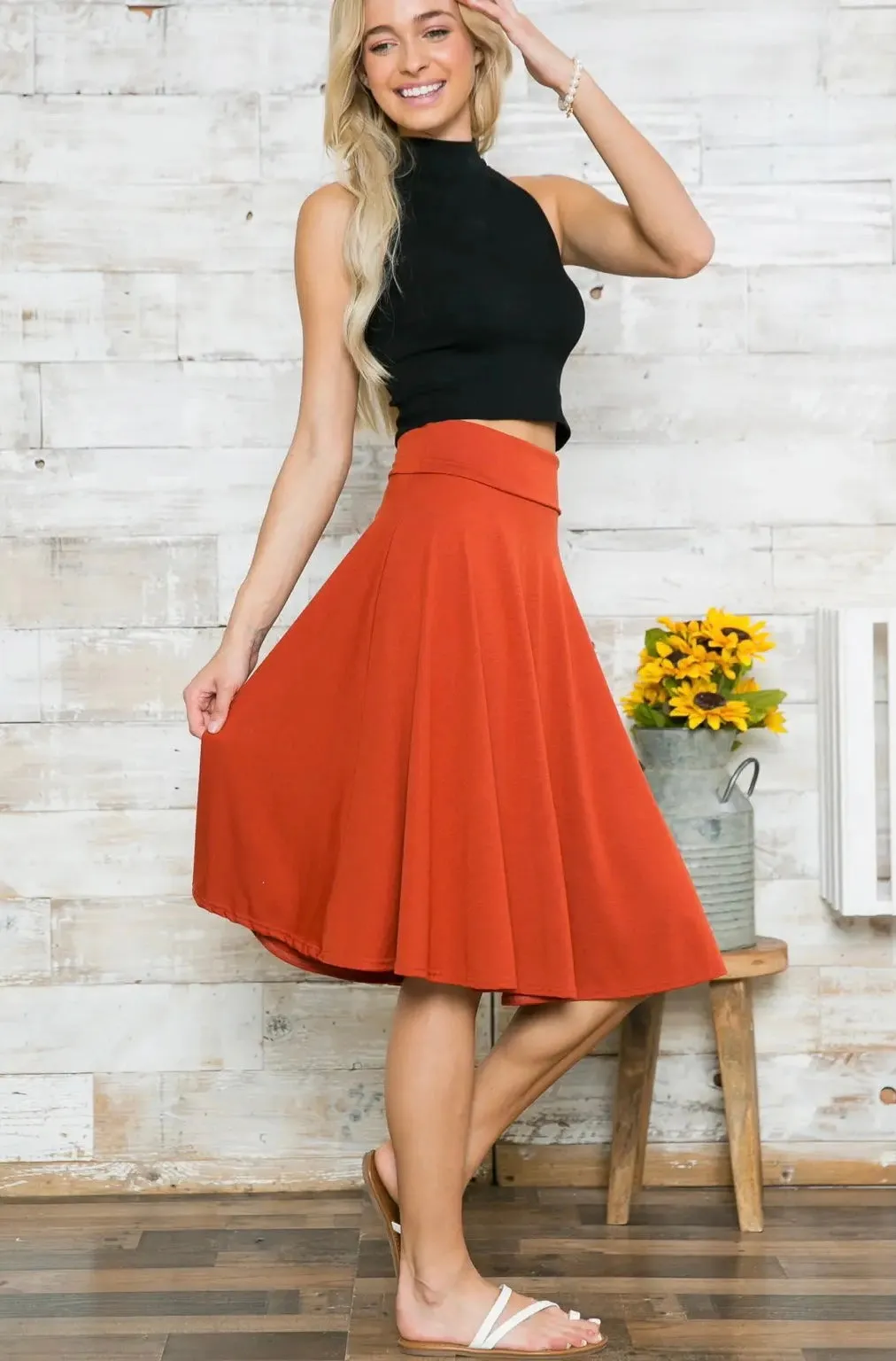Solid Yoga Waistband Skirts | 4 colors