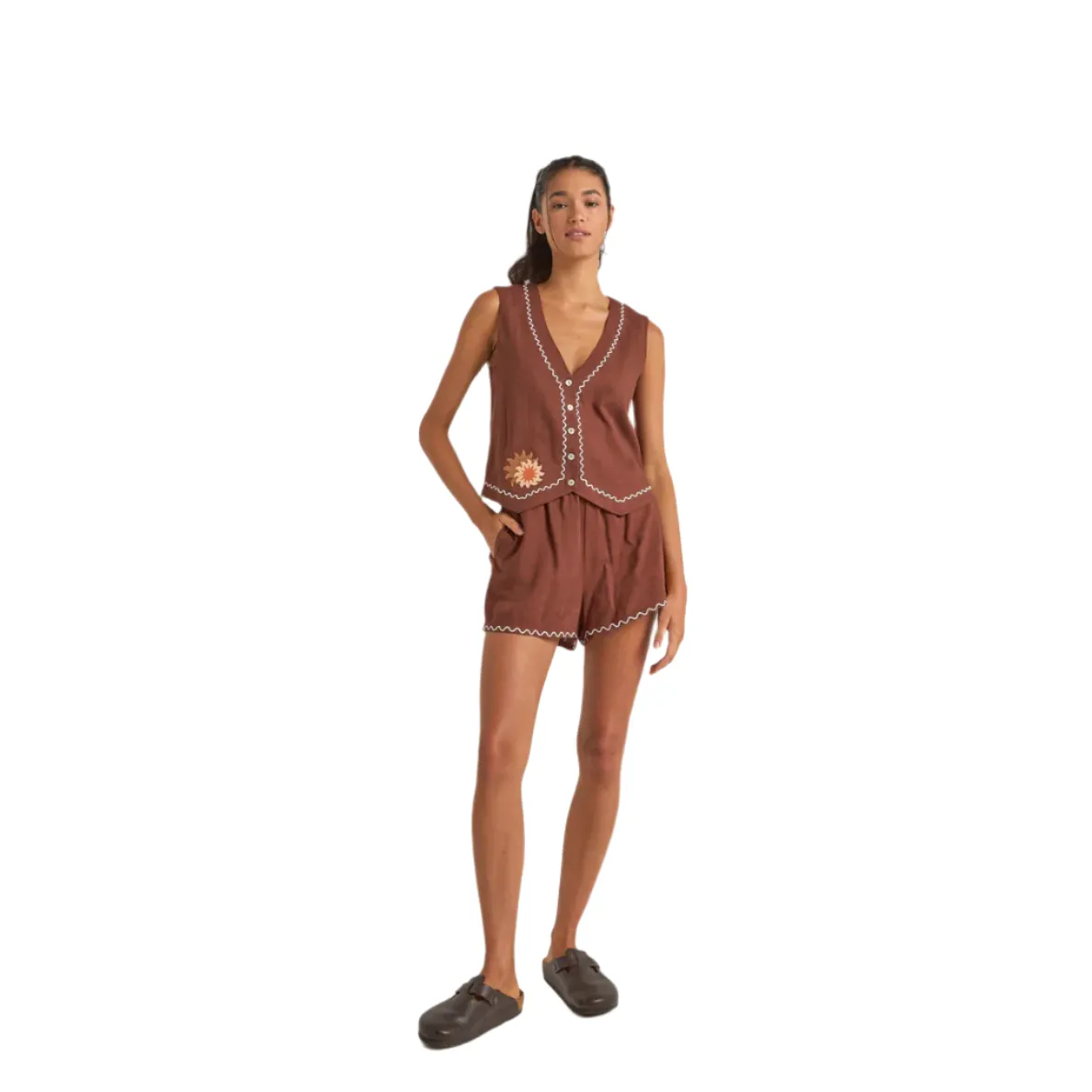 Solis Embroidered Short