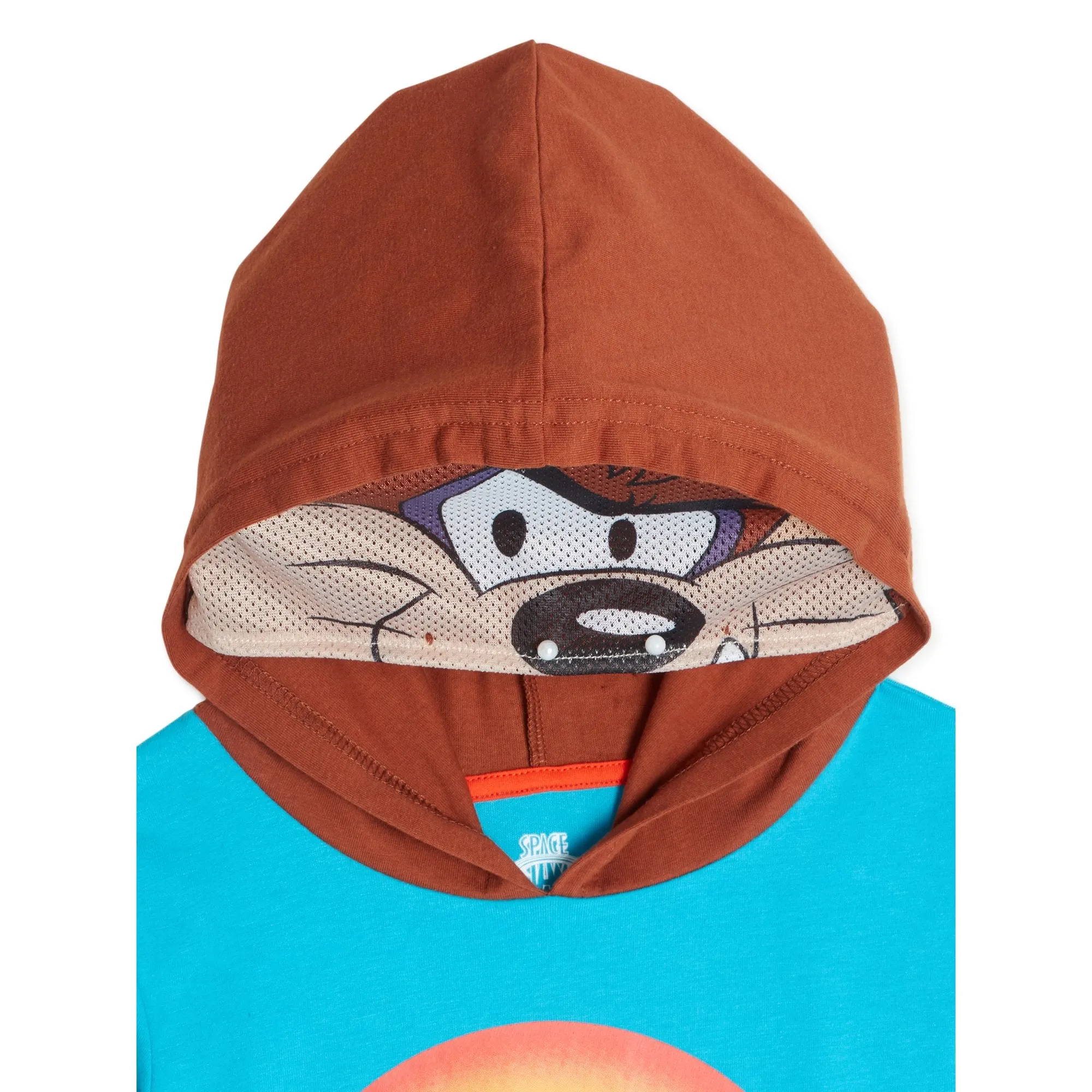 Space Jam Boys Hoodie Tee & Jogger Pant with Mask, 2-Piece Cosplay Outfit Set, 4-10