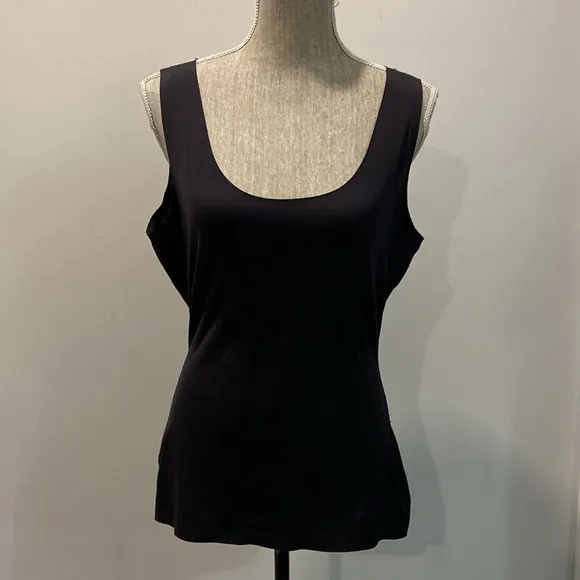 SPANX Black The Hide &amp; Sleek Black Cami Tank Top Size Large