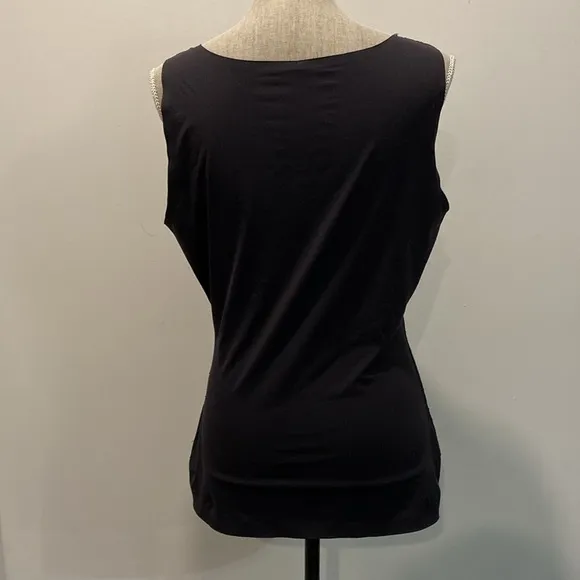 SPANX Black The Hide &amp; Sleek Black Cami Tank Top Size Large