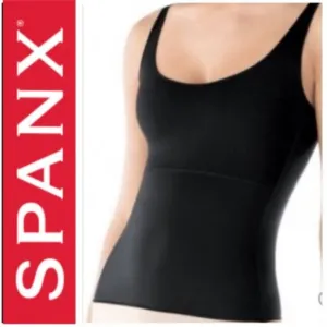 SPANX Black The Hide &amp; Sleek Black Cami Tank Top Size Large