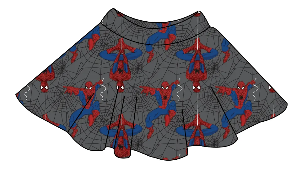 Spectacular Spidey Ladies' Circle Skirt