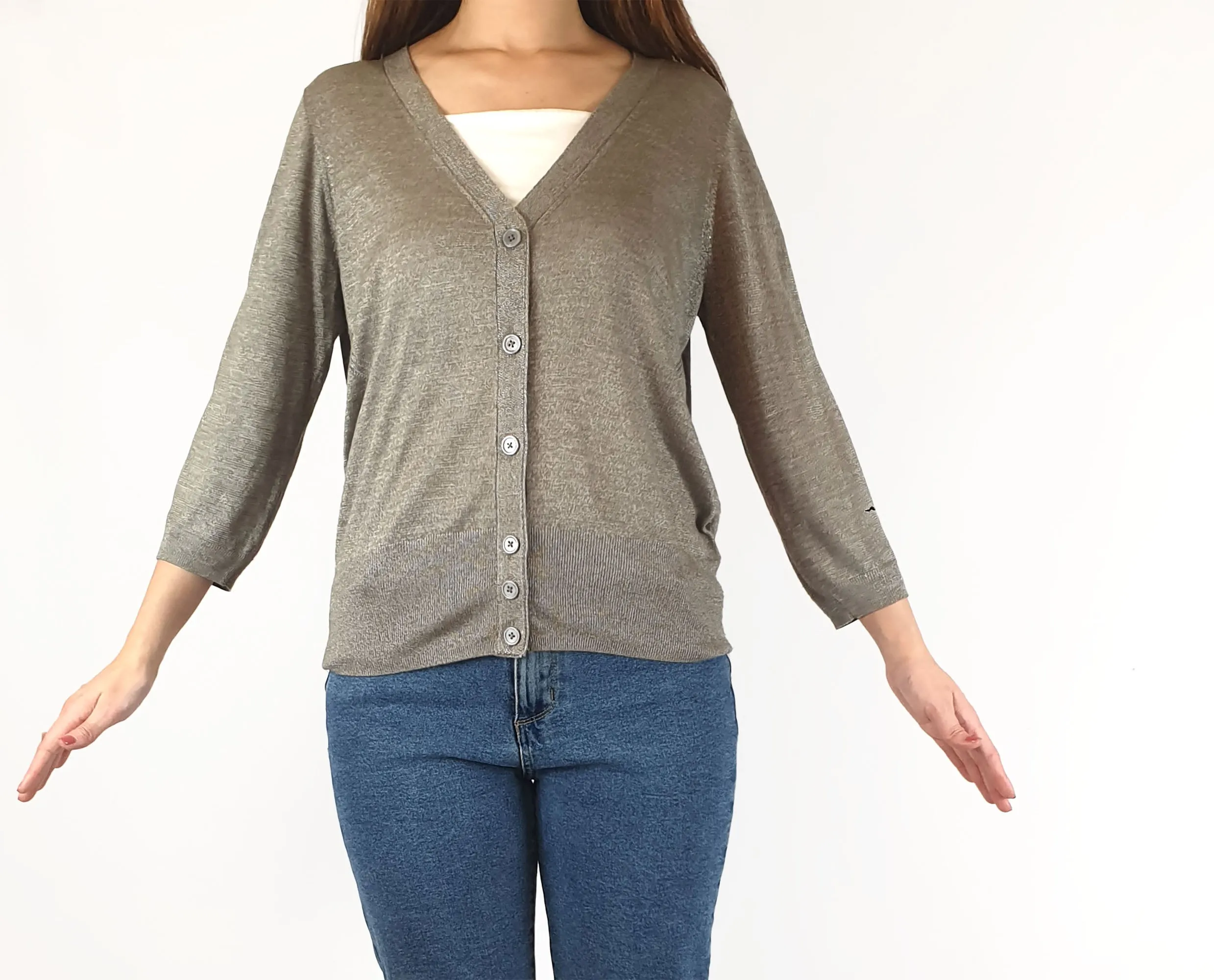 Sportscraft signature metallic flecked cardigan size S