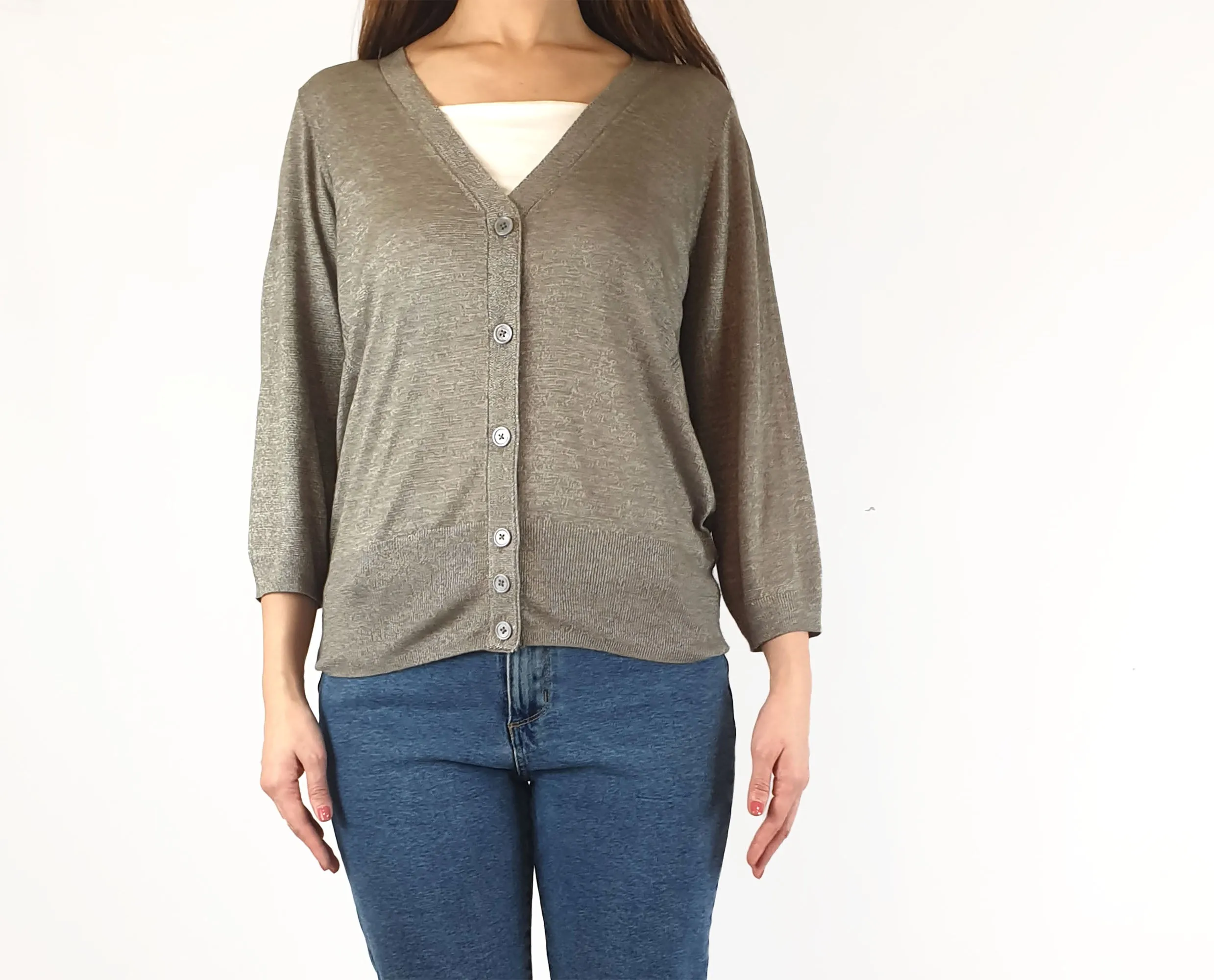 Sportscraft signature metallic flecked cardigan size S