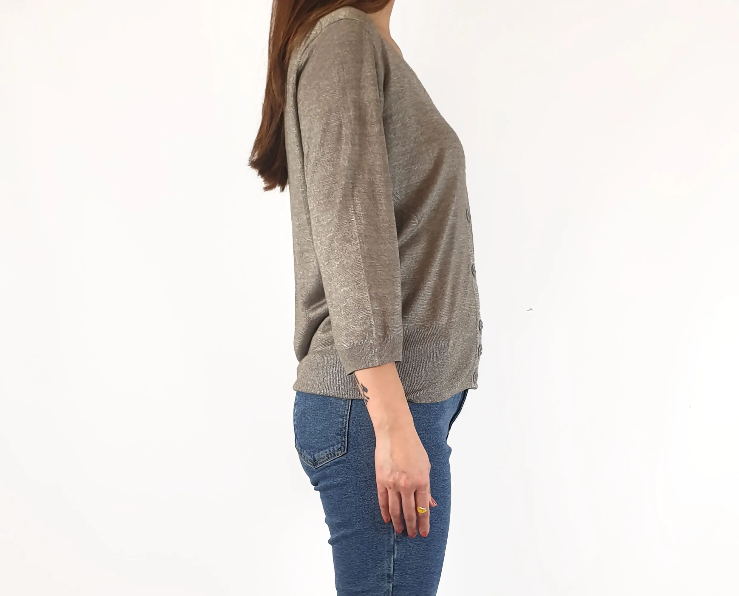 Sportscraft signature metallic flecked cardigan size S