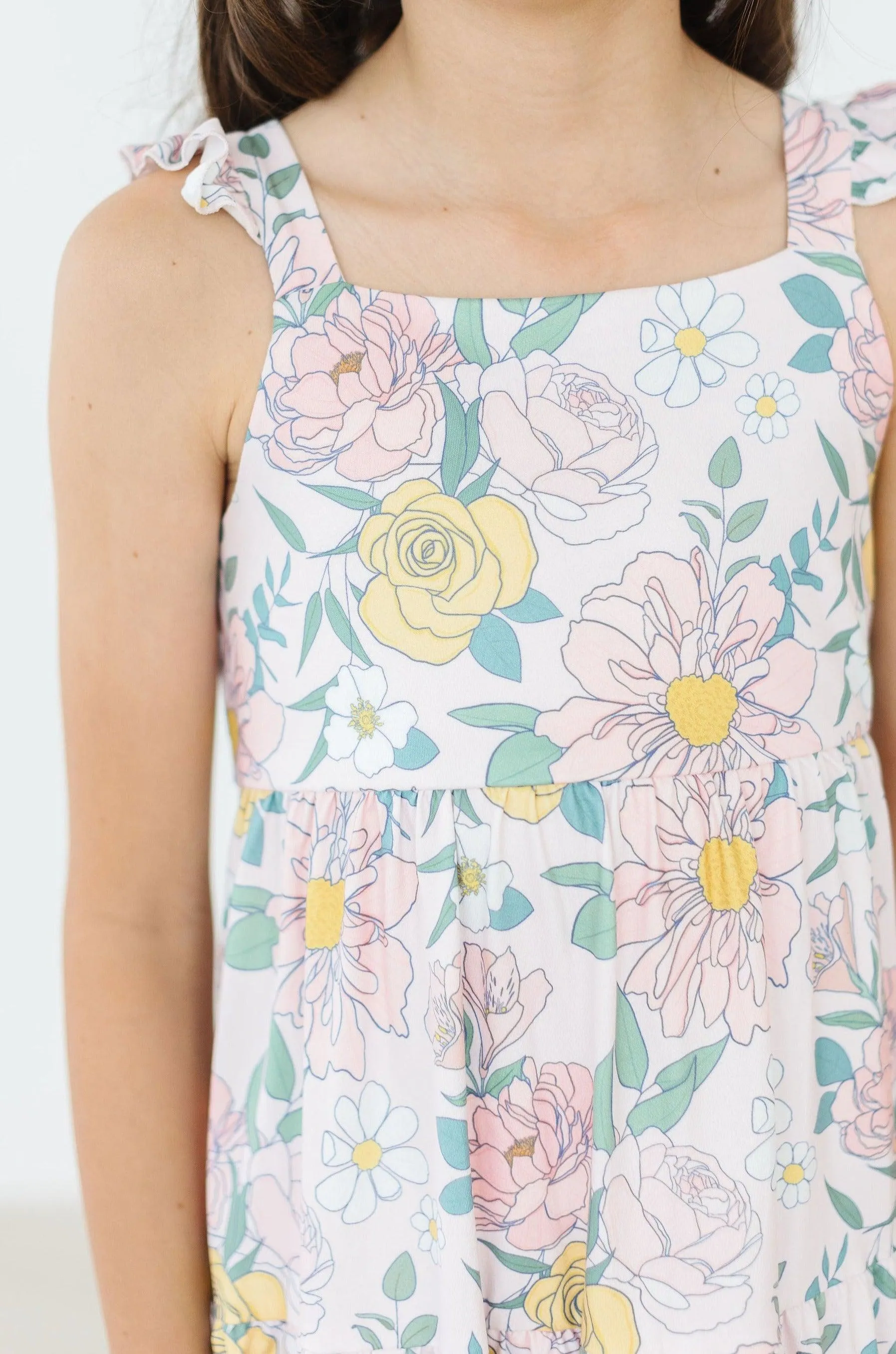 Spring Breeze Ruffle Maxi Dress