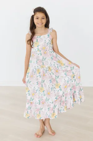 Spring Breeze Ruffle Maxi Dress