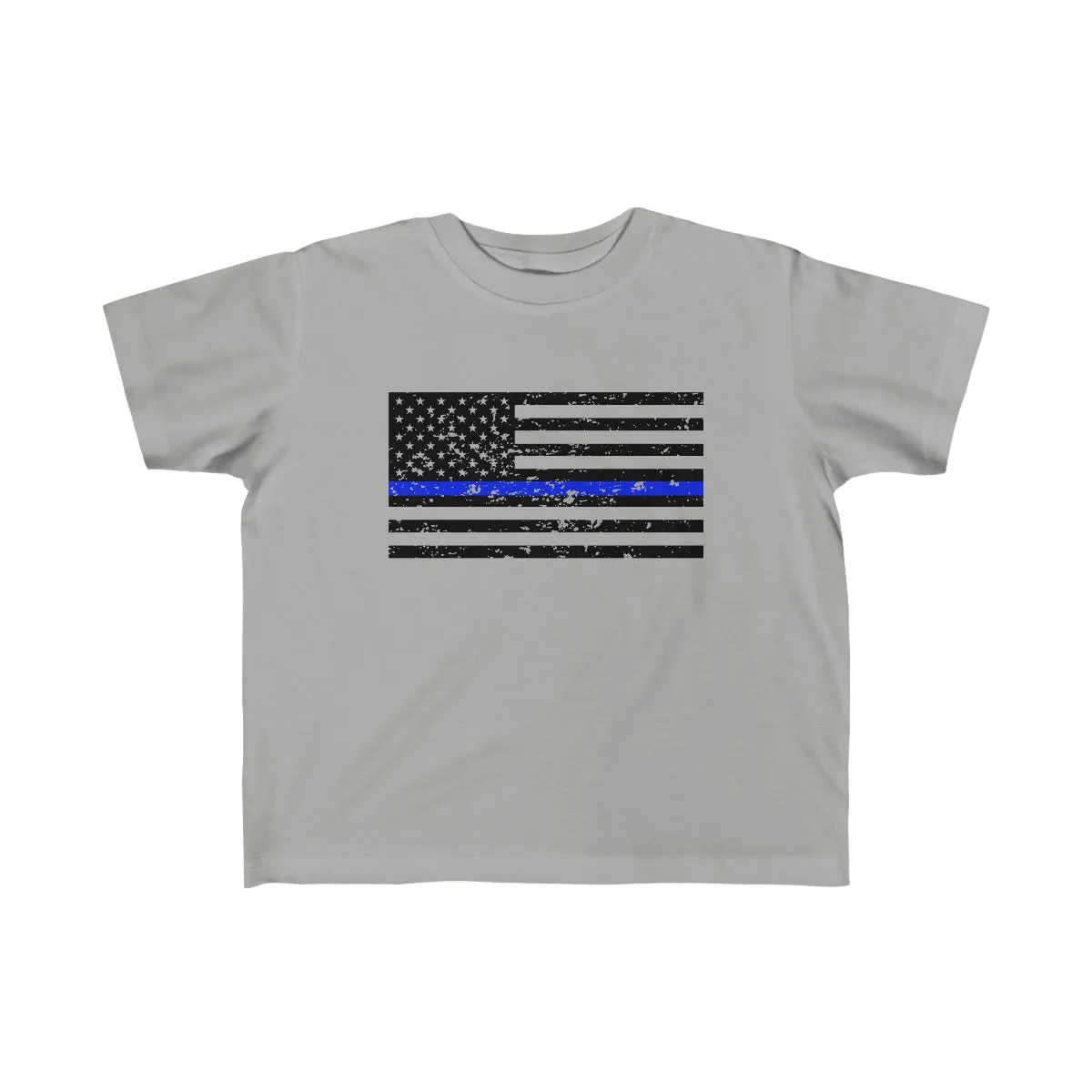 Standard Distressed Flag © Toddler Tee (Thin Blue Line)