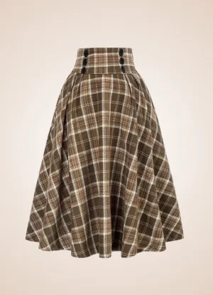 Steampunk Plaid Skirt