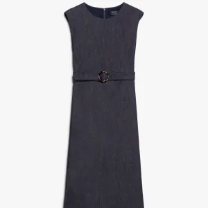 Stretch denim pencil dress