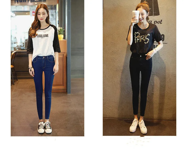 Stretch Pants Korean Slim Pencil Pants