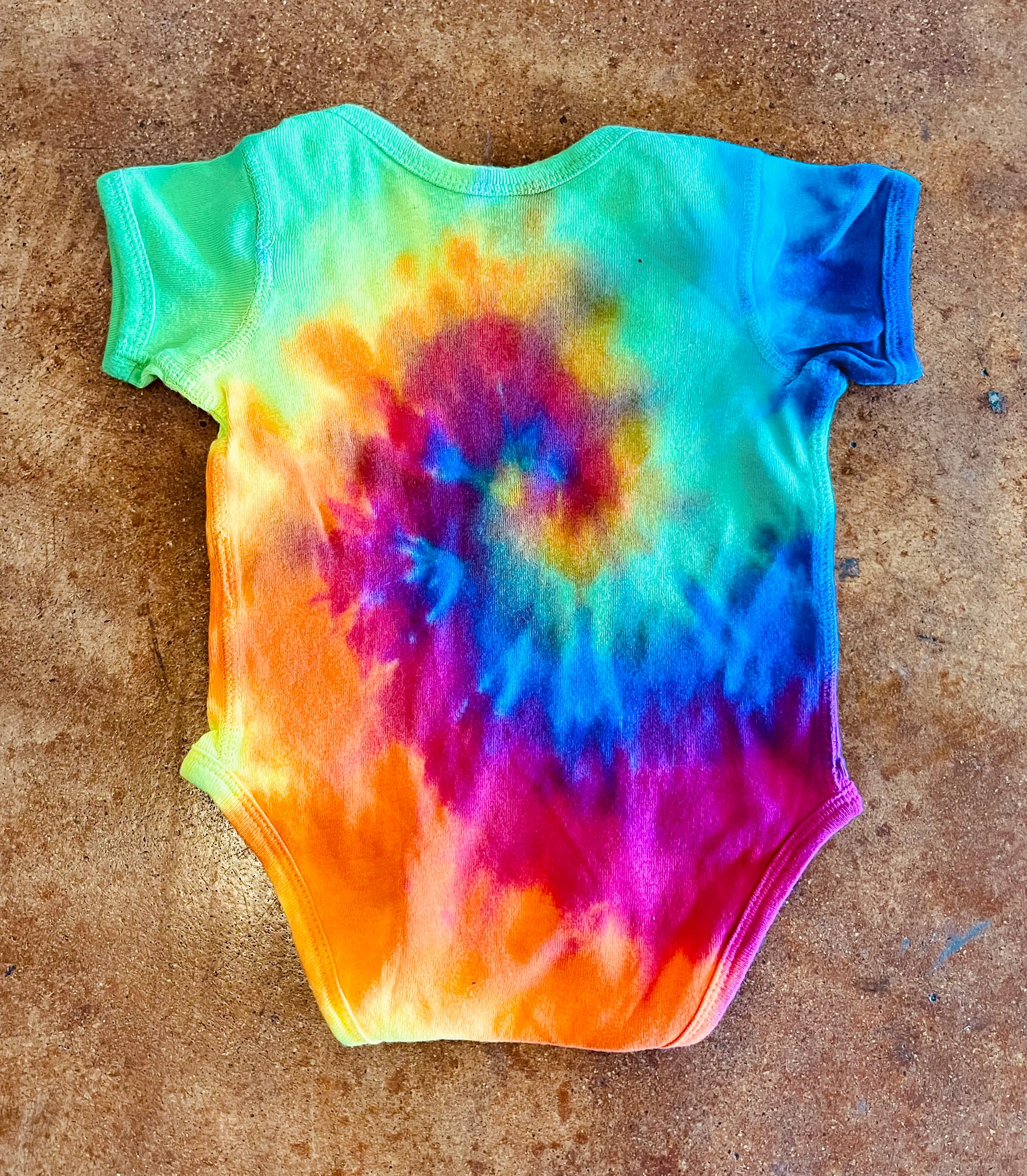 Strokers Dallas Kids Tie Dye Onesie