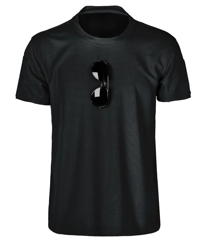 Summer Quick Drying T-shirt lapel Multi-functional Tactical Loose moisture wicking plus size Breathable athletic tees shirts
