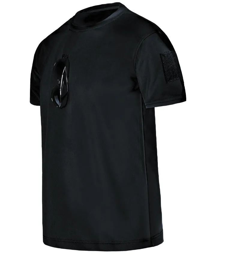 Summer Quick Drying T-shirt lapel Multi-functional Tactical Loose moisture wicking plus size Breathable athletic tees shirts