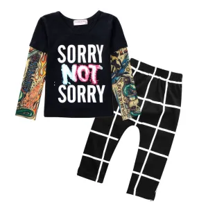 Sun Moon Kids born Baby Girl Clothes Casual Baby Clothing Sets T-Shirt   Pants Kids Autumn Outfits Baby Boy Clothes