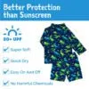 Sun Protection Shirt and Shorts Bathing Suit Set - Dinoland 🇨🇦