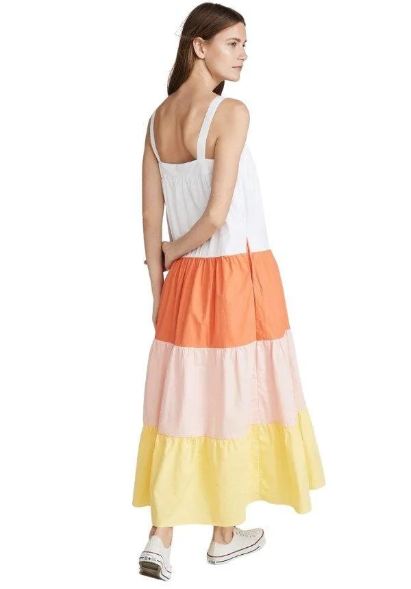 Sunny Color Block Maxi Dress