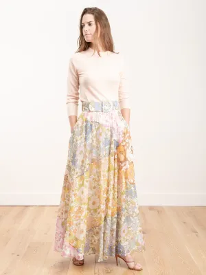 super eight maxi skirt - mixed floral