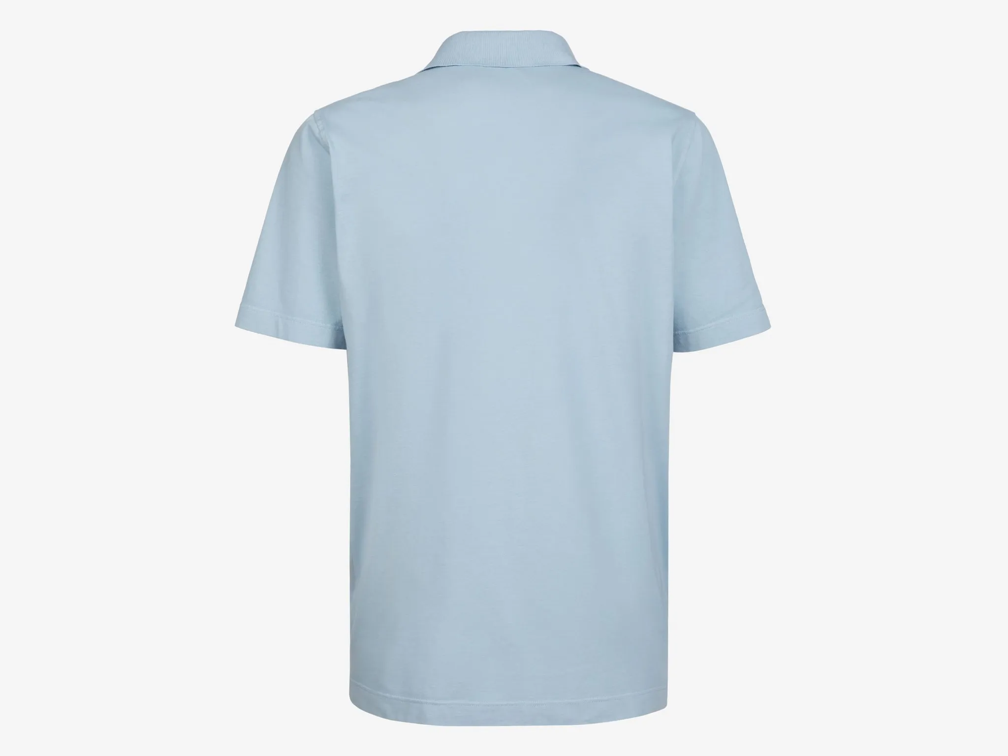 T-Shirt Crew Cotton Polo T Shirt - Sky Blue