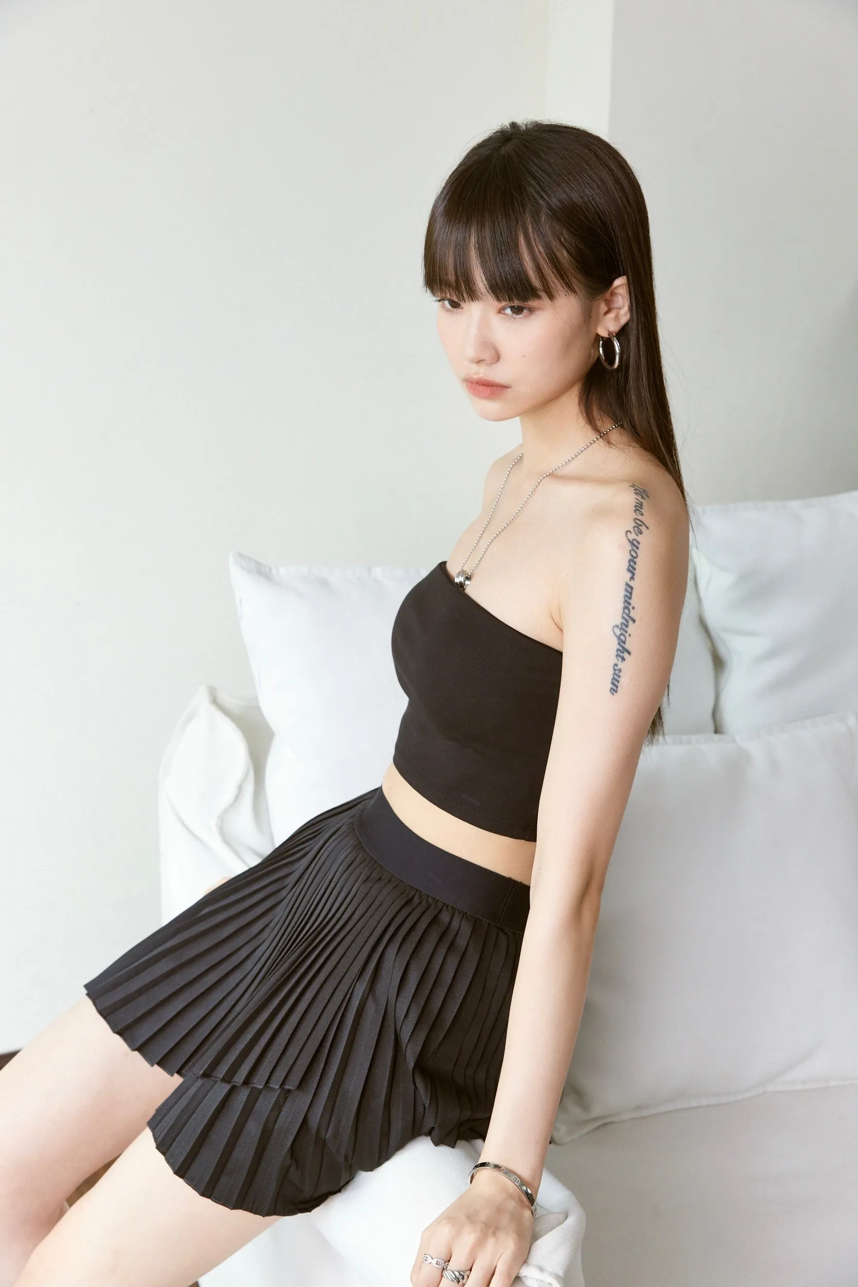 Talent Pleated Skirt - Black