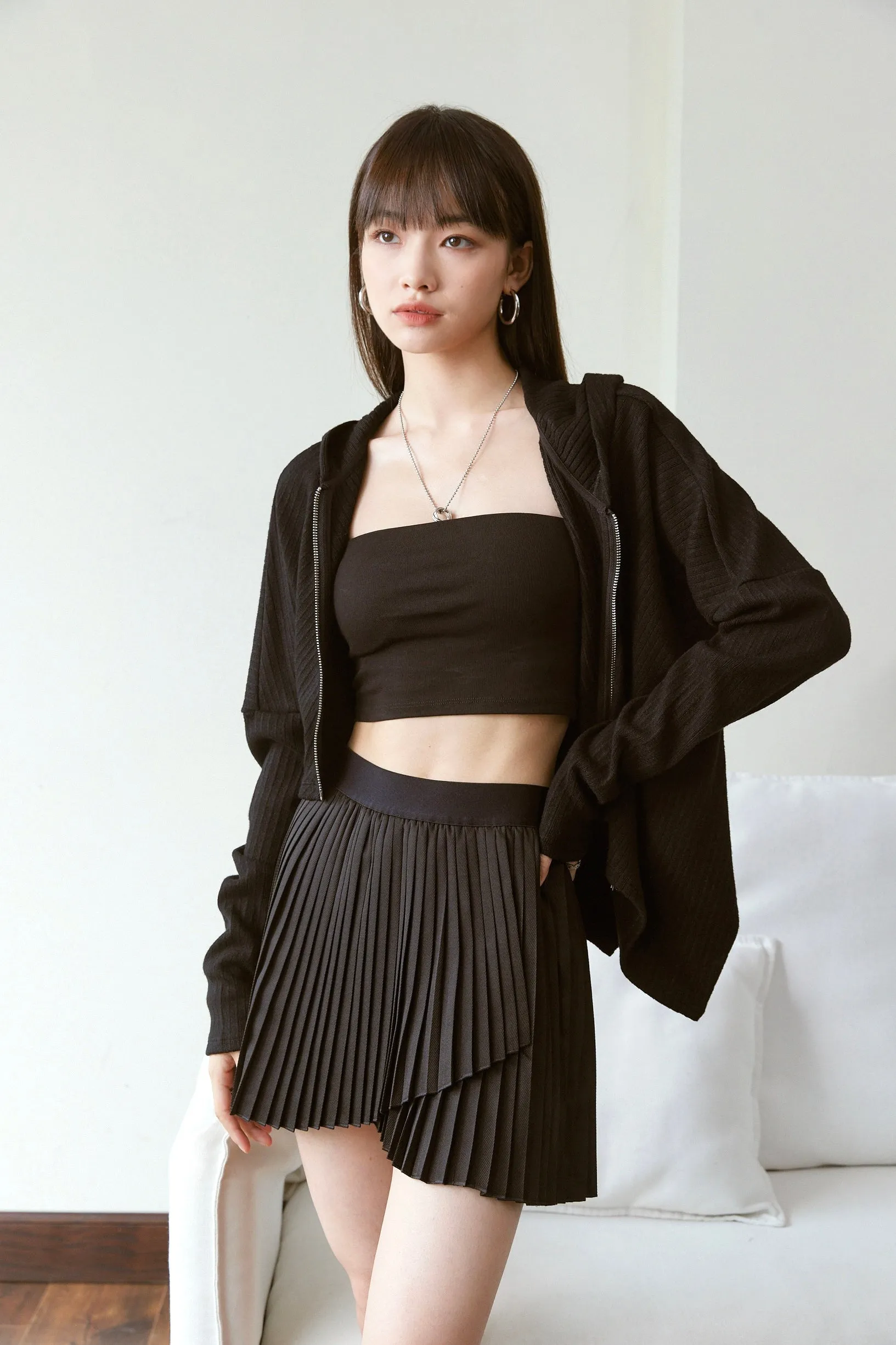 Talent Pleated Skirt - Black