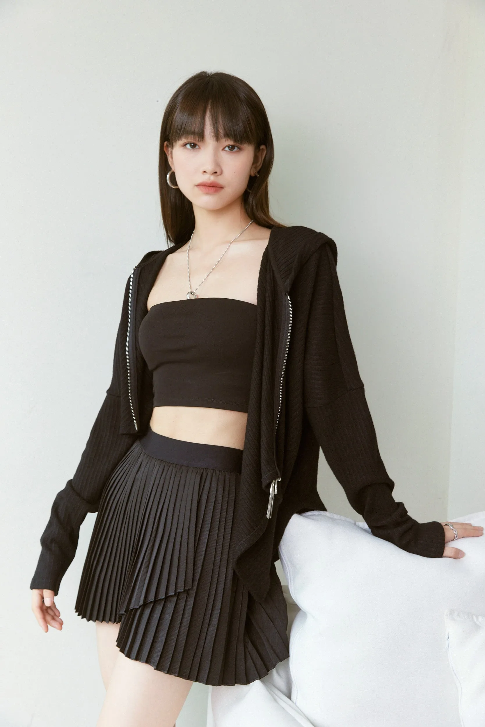 Talent Pleated Skirt - Black