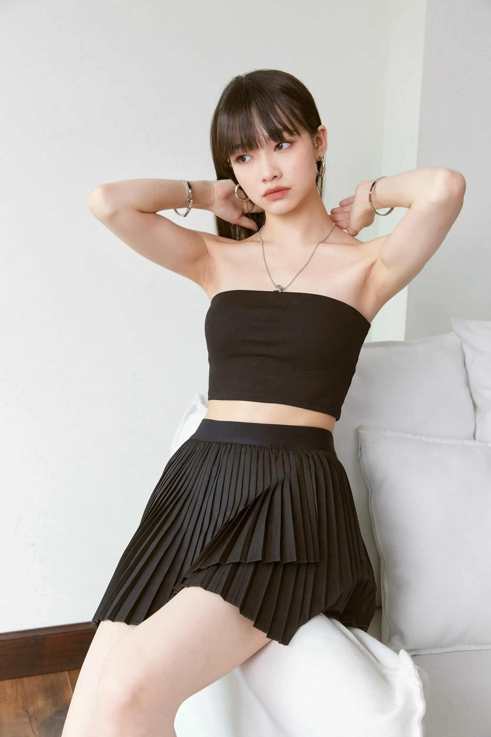 Talent Pleated Skirt - Black