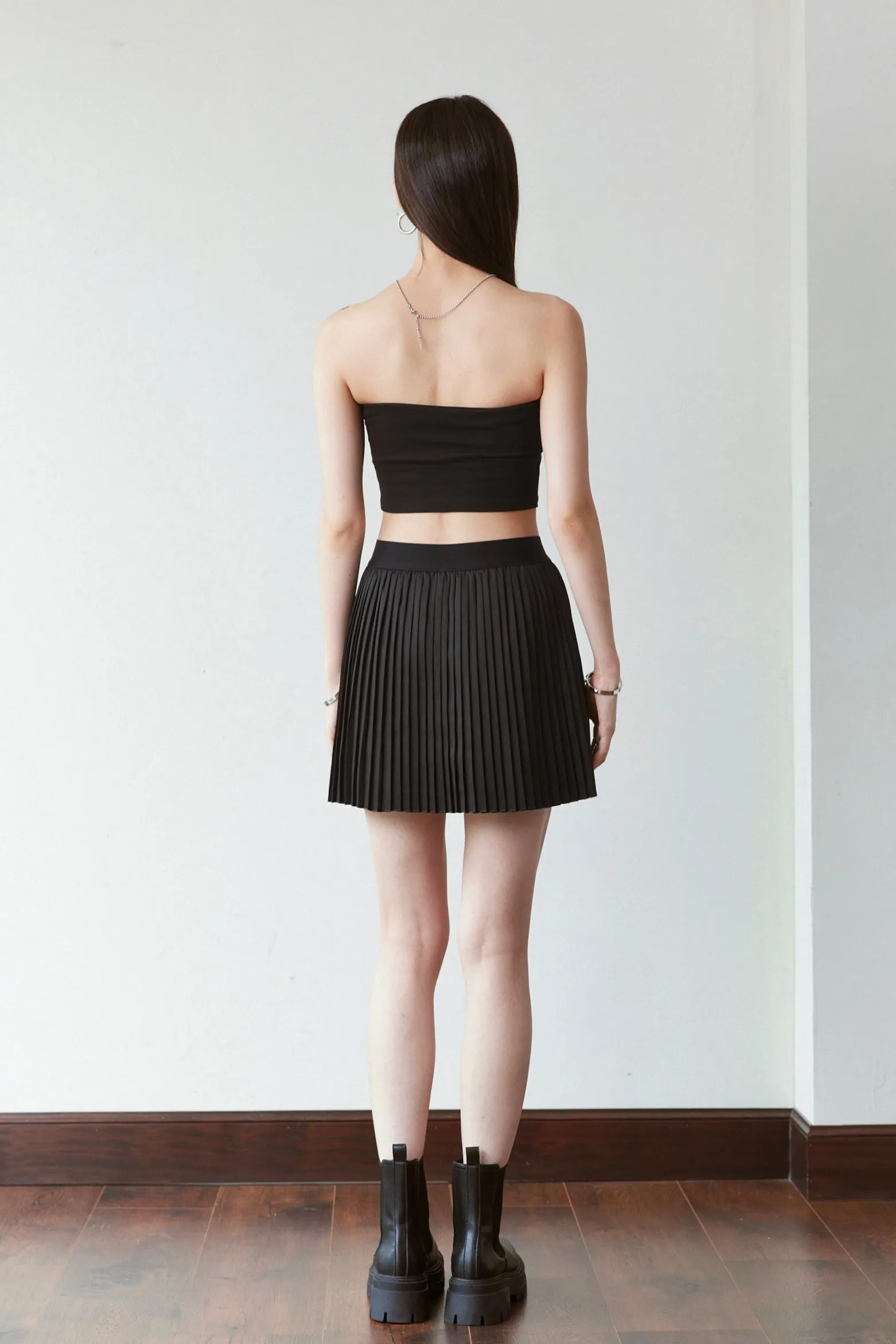 Talent Pleated Skirt - Black