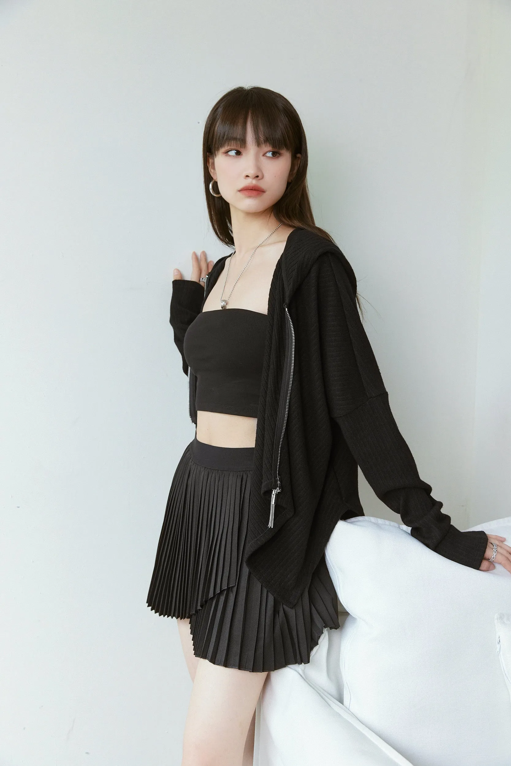 Talent Pleated Skirt - Black