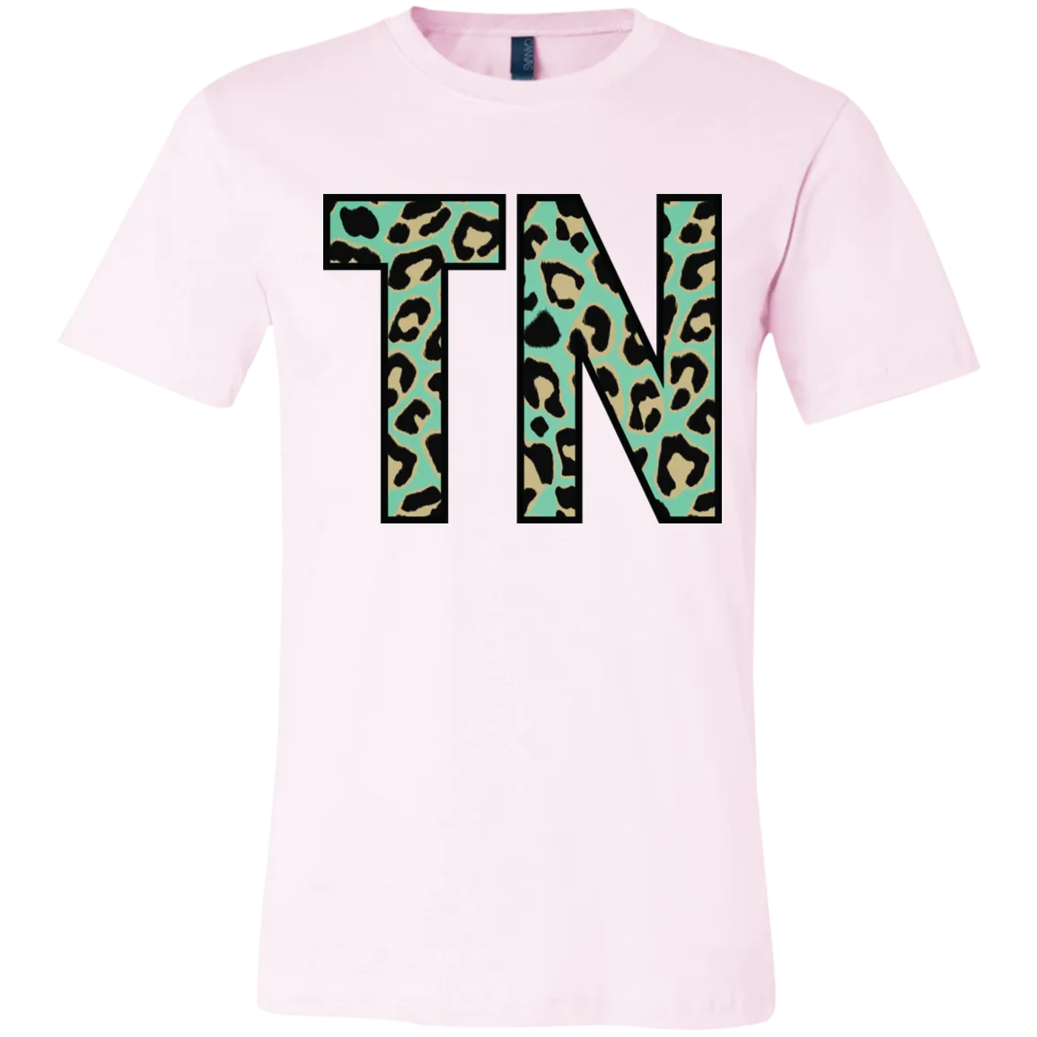 Teal Leopard Tennessee Bella Canvas Tee – Bold and Stylish Tennessee Pride