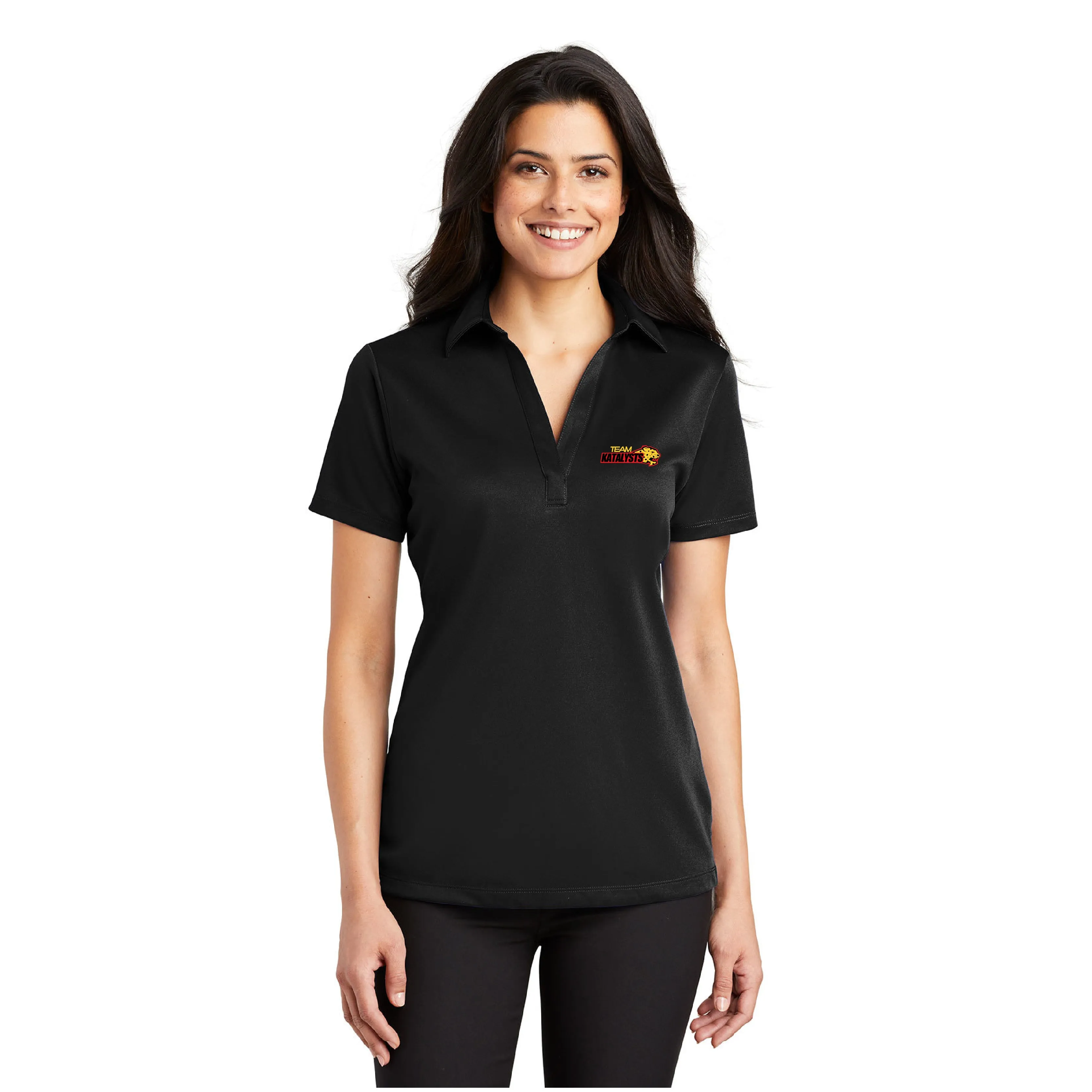 Team Katalysts Port Authority Ladies Silk Touch Performance Polo