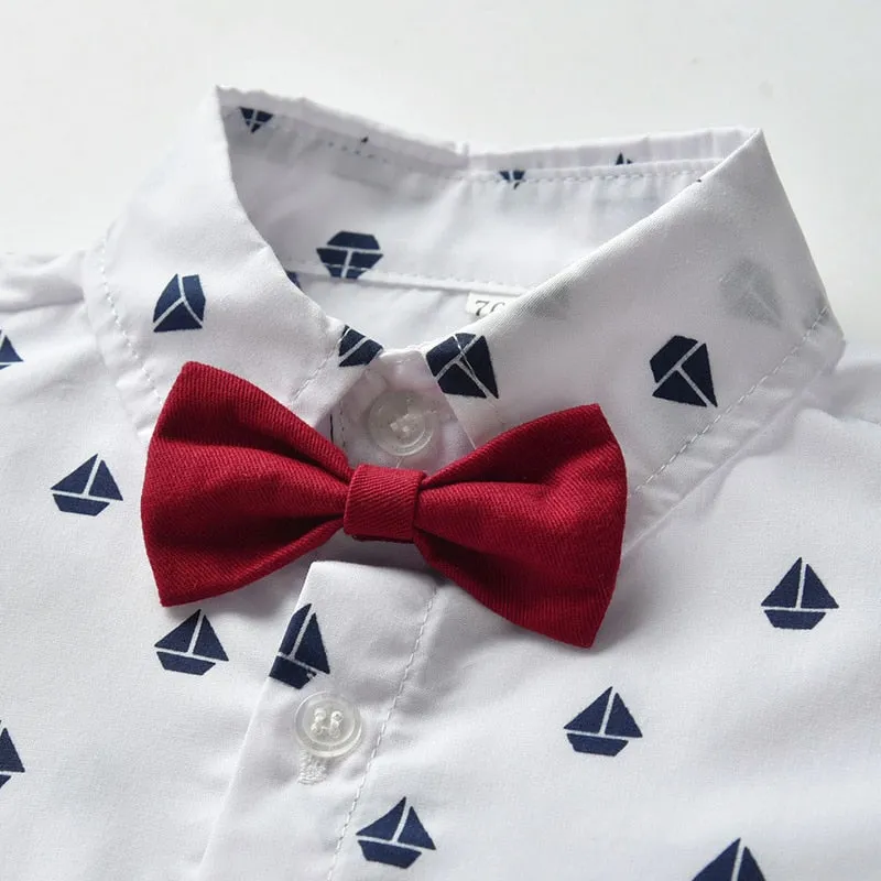 Tem Doger 2020 Autumn Baby Boys Clothes Set Tie Shirts Pants Vest 3PCS Set Newborn Boy Gentleman Clothes Baby Boy Outfits Suit