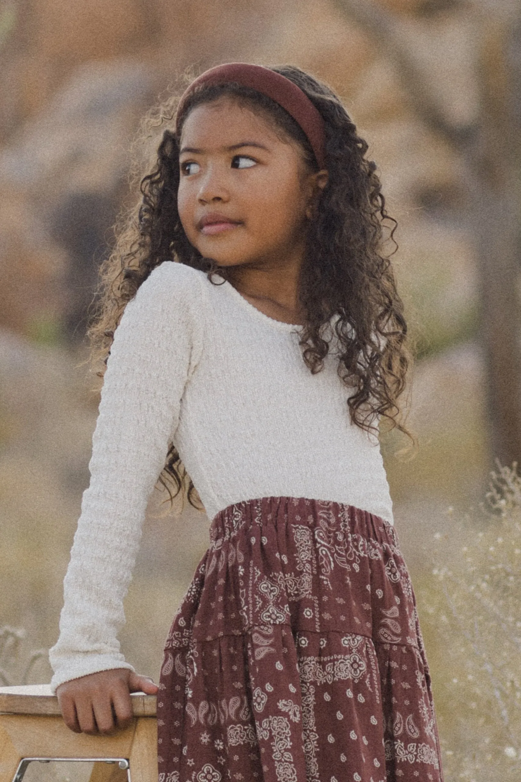 Textured LS Top | Ivory