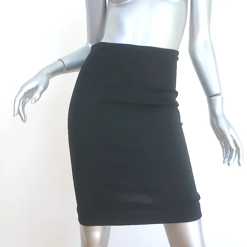 The Row Pencil Skirt Black Stretch Jersey Size Extra Small