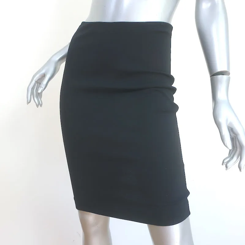 The Row Pencil Skirt Black Stretch Jersey Size Extra Small