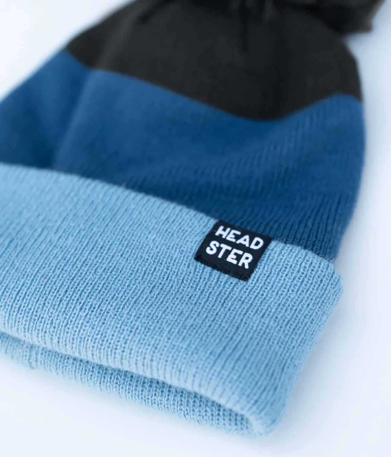 The Tricolor Fleece Toque by Headster - True Indigo