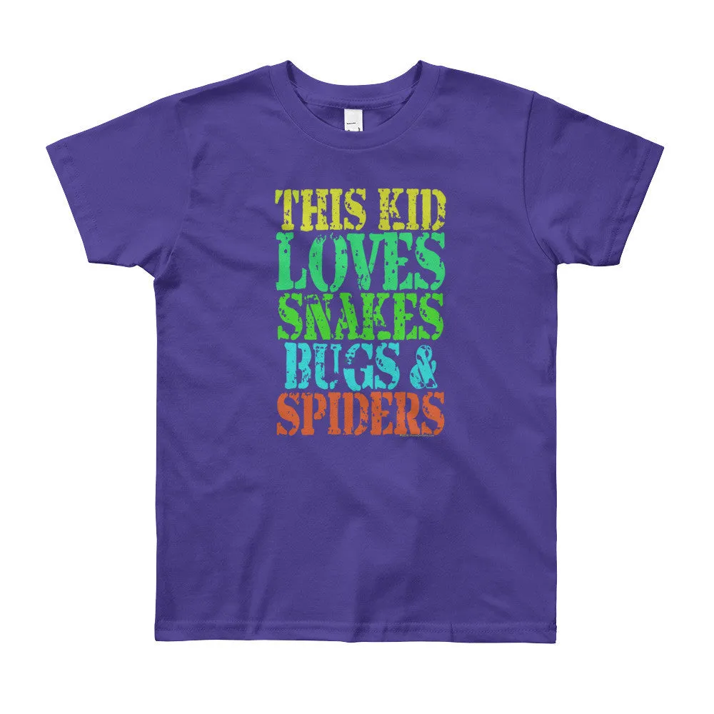 This Kid Loves Snakes Bugs Spiders Youth T-Shirt