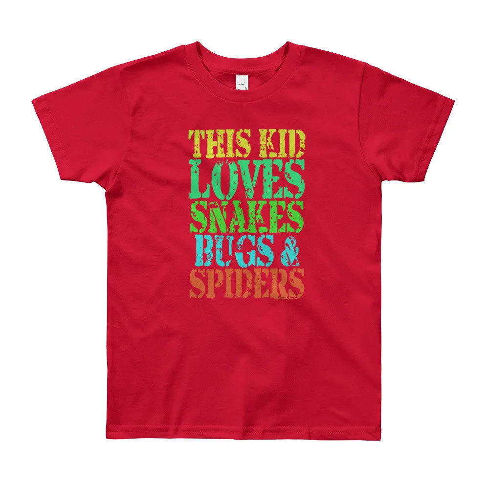This Kid Loves Snakes Bugs Spiders Youth T-Shirt